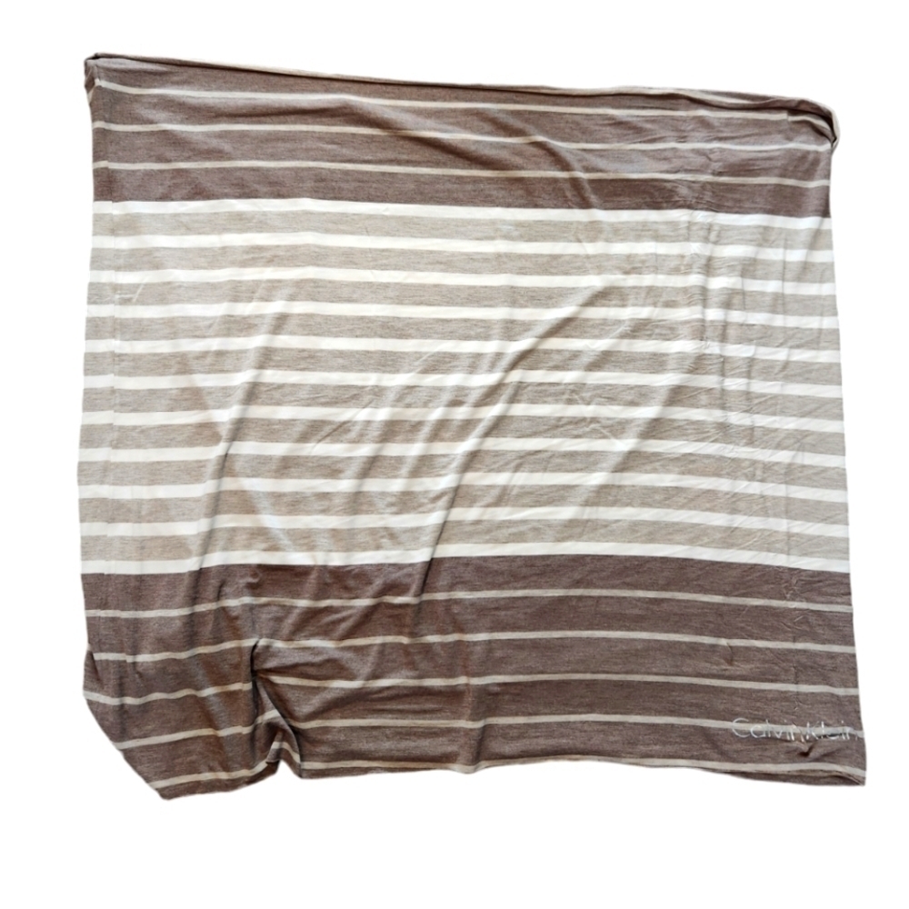 Calvin Klein Striped Infinity Scarf